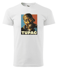 Fenomeno Pánské tričko TUPAC Velikost: XL, Barva trička: Bílé