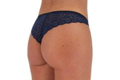 Passion LYRIA Thong (Navy Blue), kalhotky brazilky s otevřeným rozkrokem 2XL/3XL