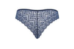 Passion LYRIA Thong (Navy Blue), kalhotky brazilky s otevřeným rozkrokem S/M