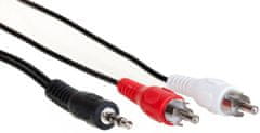 AQ KAM050 - 3,5 jack stereo - 2x RCA (cinch) audio kabel, 5m