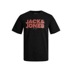 Jack&Jones Pánské triko JCOSPACE Standard Fit 12243940 black (Velikost S)