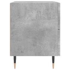 Greatstore Noční stolky 2 ks betonově šedé 40x35x47,5 cm kompozitní dřevo