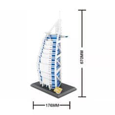 Wange Wange Architect stavebnice hotel Burdž al-Arab kompatibilní 1366 dílů