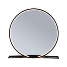 Paulmann PAULMANN LED zrcadlo s osvětlením Miro IP44 měnitelná bílá 230V 10,5W zrcadlo/černá mat 71090