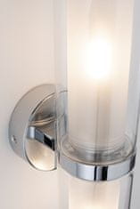 Paulmann PAULMANN Selection Bathroom nástěnné svítidlo Luena IP44 E14 230V max. 2x20W chrom/sklo 71077