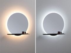 Paulmann PAULMANN LED zrcadlo s osvětlením Miro IP44 měnitelná bílá 230V 11W zrcadlo/černá mat 71091