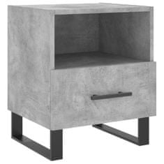 Greatstore Noční stolek betonově šedý 40 x 35 x 47,5 cm kompozitní dřevo