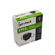 iprotect Respirátor FFP2 NR iprotect, balení 10 ks, černý