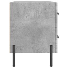 Greatstore Noční stolky 2 ks betonově šedé 40x35x47,5 cm kompozitní dřevo