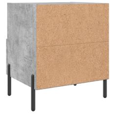 Greatstore Noční stolky 2 ks betonově šedé 40x35x47,5 cm kompozitní dřevo