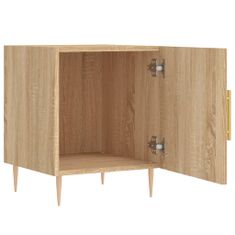 Greatstore Noční stolek dub sonoma 40 x 40 x 50 cm kompozitní dřevo