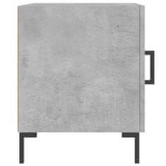 Greatstore Noční stolek betonově šedý 40 x 40 x 50 cm kompozitní dřevo