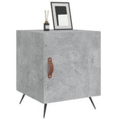 Greatstore Noční stolky 2 ks betonově šedé 40x40x50 cm kompozitní dřevo