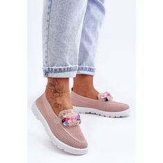 Dámské tenisky Slip-On Tenisová obuv s ozdobou velikost 40