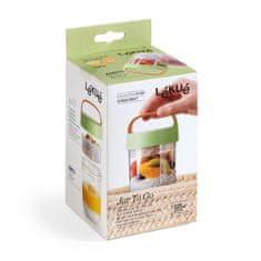 Lékué Svačinový box Jar To Go 400 ml - zelený