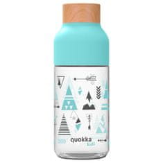 QUOKKA Tritanová láhev Ice Kids 570 ml - tyrkysová