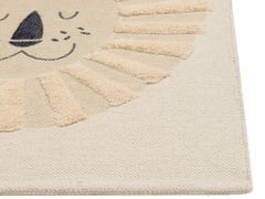 Beliani Dětský bavlněný koberec 80 x 150 cm béžový BALARI