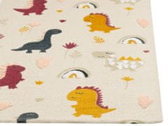 Beliani Dětský bavlněný koberec 80 x 150 cm vícebarevný TIOP