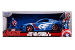 Jada Toys Ford Mustang GT s figurkou Captain America 1:24. Jata Toys.