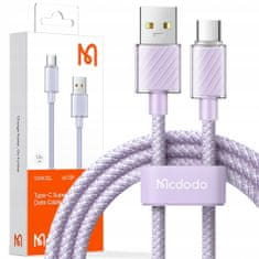 Mcdodo Kabel USB-C, Výkonný, Superrychlý, Mcdodo, 100W, 2M, fialový CA-3655