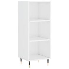 Vidaxl Skříň highboard bílá s vysokým leskem 34,5x34x180 cm kompozit