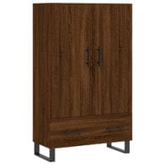 Greatstore Skříň highboard hnědý dub 69,5 x 31 x 115 cm kompozitní dřevo