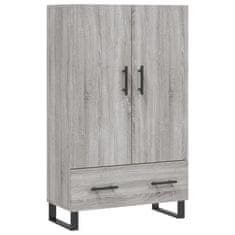 Greatstore Skříň highboard šedá sonoma 69,5 x 31 x 115 cm kompozitní dřevo