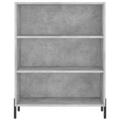 Greatstore Skříň highboard betonově šedá 69,5x34x180 cm kompozitní dřevo