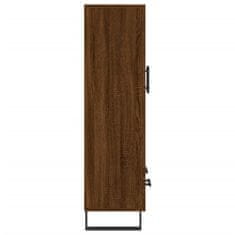 Greatstore Skříň highboard hnědý dub 69,5 x 31 x 115 cm kompozitní dřevo