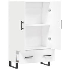 Greatstore Skříň highboard bílá 69,5 x 31 x 115 cm kompozitní dřevo