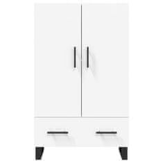 Greatstore Skříň highboard bílá 69,5 x 31 x 115 cm kompozitní dřevo