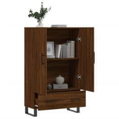 Greatstore Skříň highboard hnědý dub 69,5 x 31 x 115 cm kompozitní dřevo