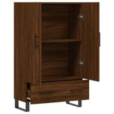 Greatstore Skříň highboard hnědý dub 69,5 x 31 x 115 cm kompozitní dřevo