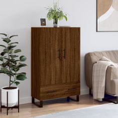 Greatstore Skříň highboard hnědý dub 69,5 x 31 x 115 cm kompozitní dřevo