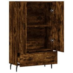 Greatstore Skříň highboard kouřový dub 69,5 x 31 x 115 cm kompozitní dřevo