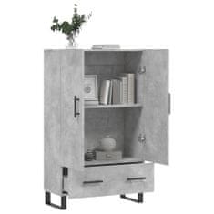 Greatstore Skříň highboard betonově šedá 69,5x31x115 cm kompozitní dřevo