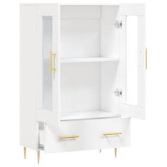 Greatstore Skříň highboard bílá 69,5 x 31 x 115 cm kompozitní dřevo