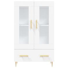 Greatstore Skříň highboard bílá 69,5 x 31 x 115 cm kompozitní dřevo