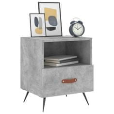 Greatstore Noční stolky 2 ks betonově šedé 40x35x47,5 cm kompozitní dřevo