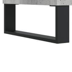 Greatstore Psací stůl betonově šedý 140 x 50 x 75 cm kompozitní dřevo