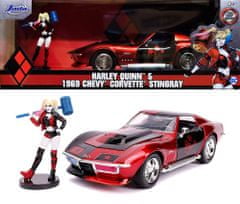 Jada Toys Harley Quinn 1969 Chevy Corvette Stingray 1:24. Jada Toys.