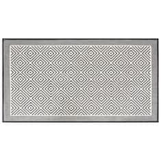 Greatstore Venkovní koberec šedý a bílý 100 x 200 cm