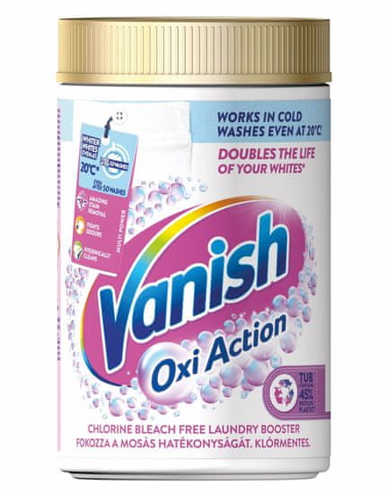 Vanish Oxi Action prášek na bělení a odstranění skvrn 625 g