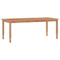 Greatstore Zahradní jídelní stůl 200 x 90 x 75 cm masivní teak