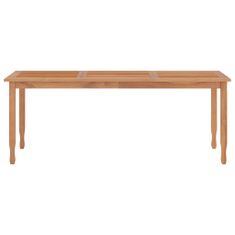 Greatstore Zahradní jídelní stůl 200 x 90 x 75 cm masivní teak