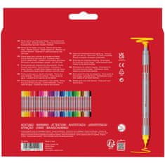 Faber-Castell Popisovače Fibre-Tip oboustranné 40 barevné