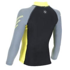 AQUALUNG tričko RASHGUARD JUNIOR LIME/GREY 14 roků / 170-176 cm