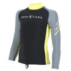 AQUALUNG tričko RASHGUARD JUNIOR LIME/GREY 14 roků / 170-176 cm