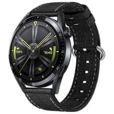 BStrap Denim řemínek na Huawei Watch GT 42mm, black