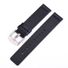 BStrap Fine Leather řemínek na Samsung Galaxy Watch Active 2 40/44mm, black